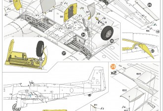 Scale model  F-82 E/H "Twin Mustang"