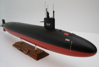 Scale model  USS Permit (SSN-594)