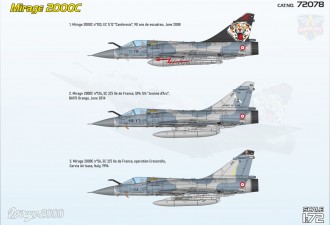 Scale model  Mirage 2000C (EC 1/12"Cambresis" Squadron)