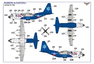 Scale model  EC-130Q research aircraft