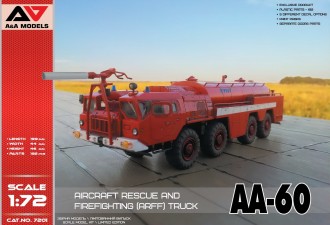 Scale model  AA-60 Aircraft Rescue & Firefighting (ARFF) Truck