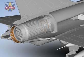 Scale model  Mirage IIIE fighter-bomber