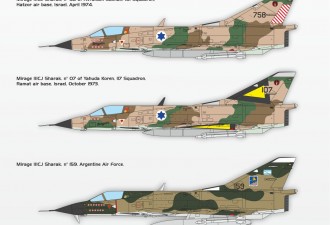 Scale model  Mirage IIICJ "Shahak" interceptor