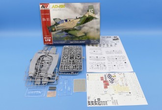 Scale model  AD-5N "SkyRaider" night attack aircraft