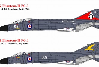 Макети  F-4K Phantom II FG.1 (Royal NAVY)