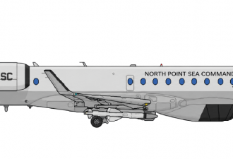 Scale model  EMB-145/P-99 (North Point See command)