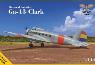 Scale model  GA-43"Clark" airliner (L.A.P.E., Manchurian Air Co.)